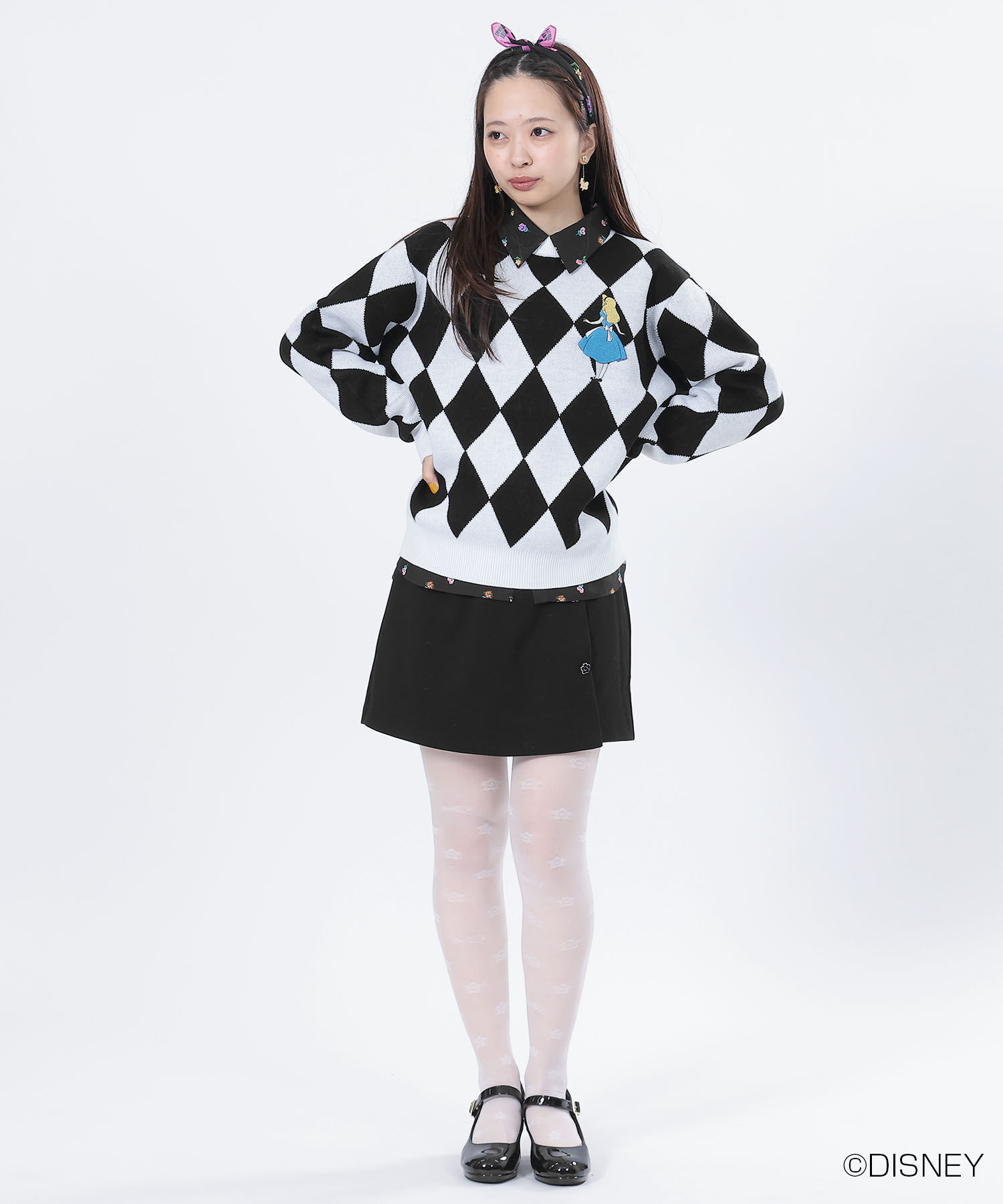 MARY QUANT「フラワーズオブワンダーランドデザイン ハンキーズ」|バンダナ・スカーフ|