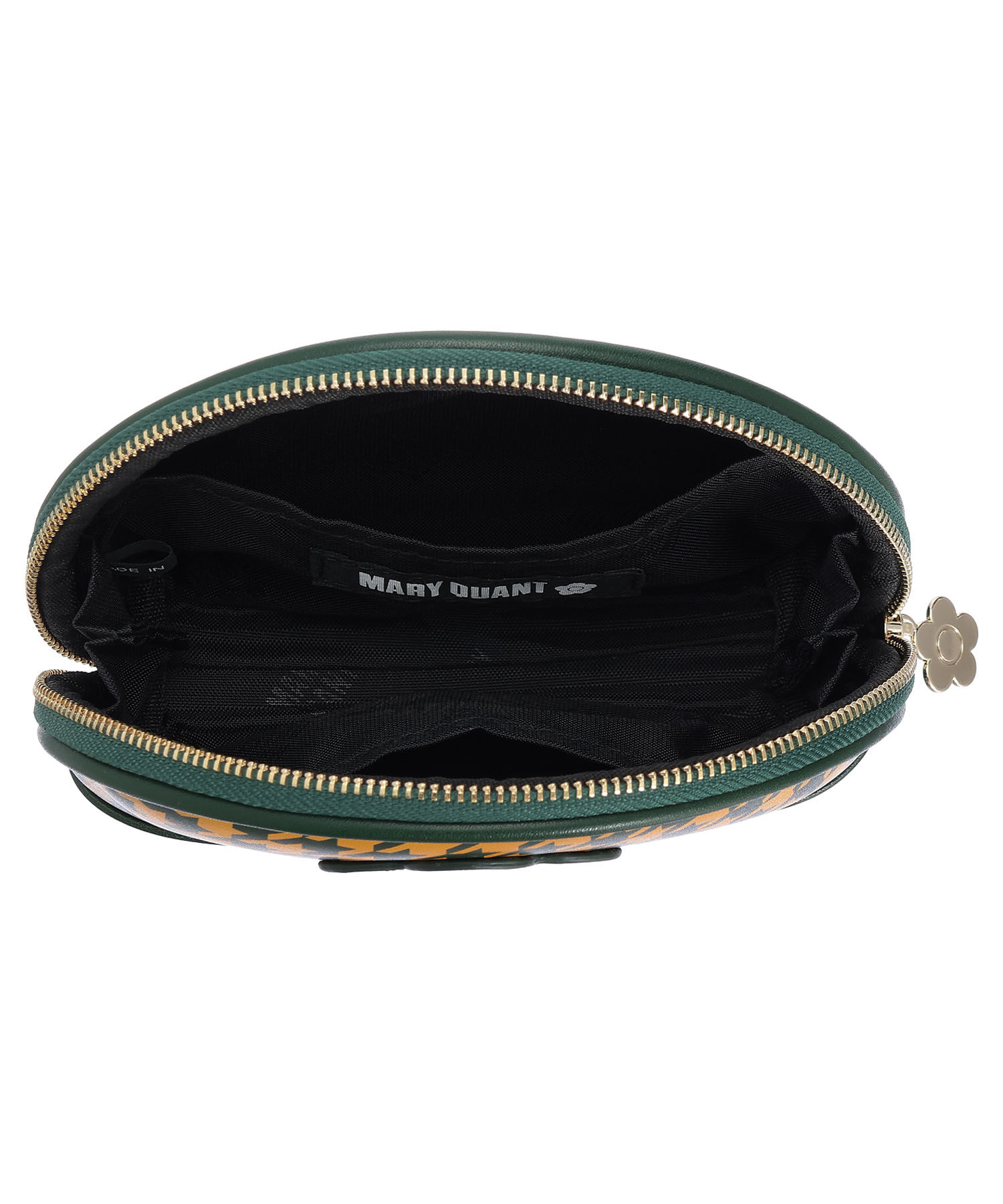 MARY QUANT「千鳥デイジーパッチ ラウンドポーチ」|ポーチ|