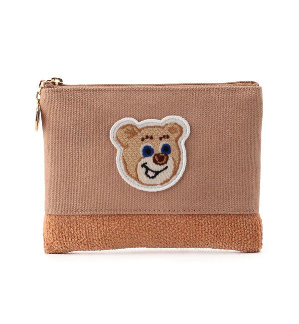 LOVERARY BY FEILER「オールドテディ　ワッペンポーチ　L/OTE-233072」|ポーチ|ベージュ