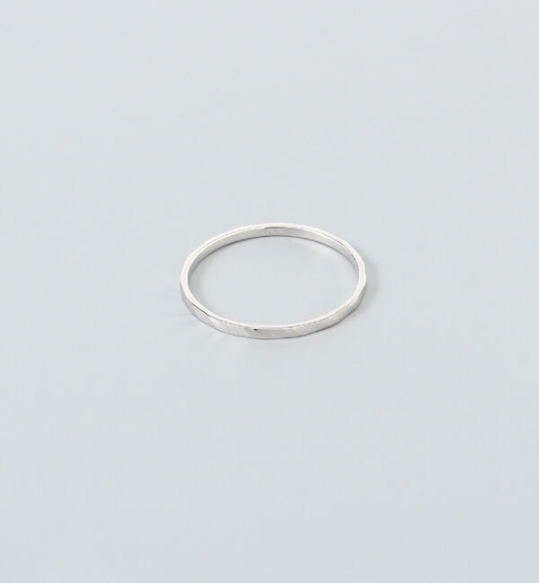 JUPITER「【K10WG】スリムリング/シルバー」|リング|ホワイトゴールド