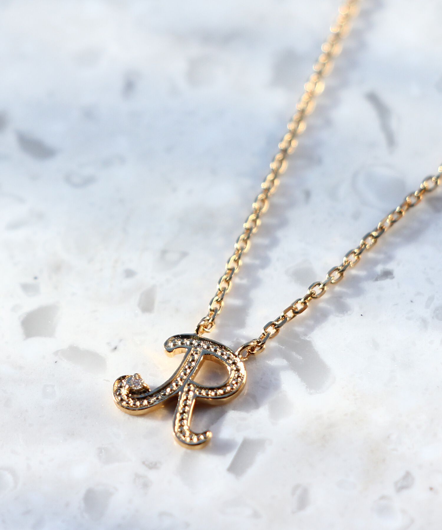 JUPITER「【SV】イニシャルダイヤモンドネックレス」|ネックレス|