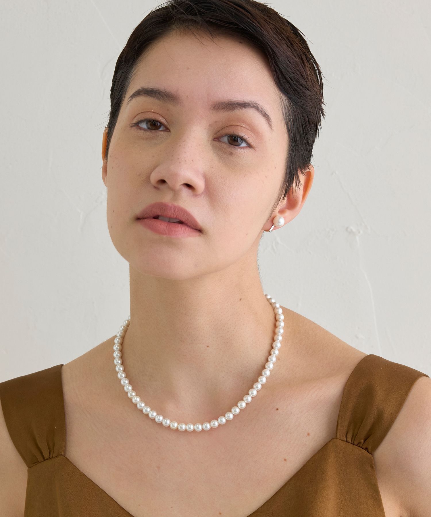 JUPITER「【国産貝パール】フォーマルパールネックレス＆イヤリングセット」|ネックレス|