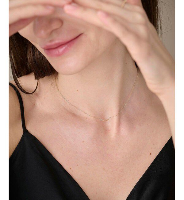 ete「[シェア] K10YG ダイヤモンド シューティングスター ネックレス」|ネックレス|