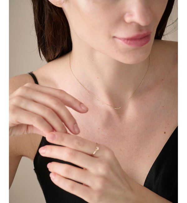 ete「[シェア] K10YG ダイヤモンド シューティングスター ネックレス」|ネックレス|