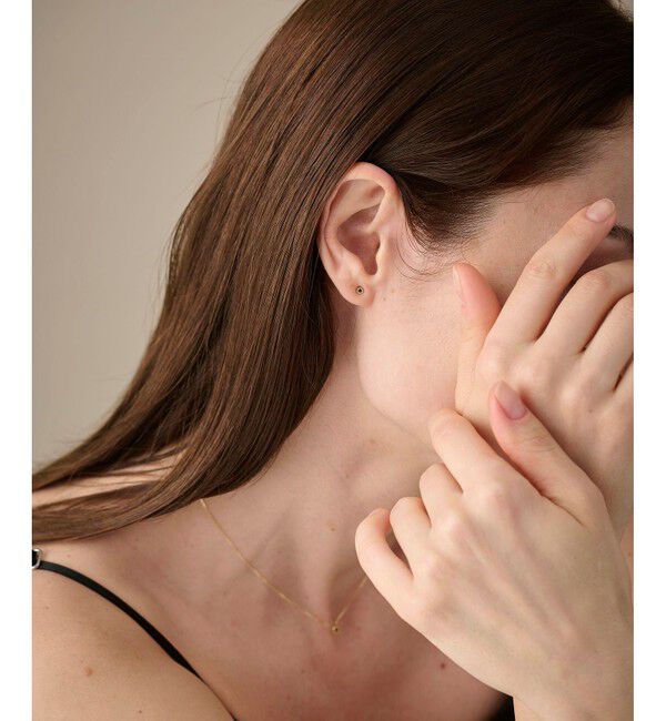 ete「K18YG フルール ピアス（誕生石 1・2・3・6・8・10・11・12月）」|ピアス|