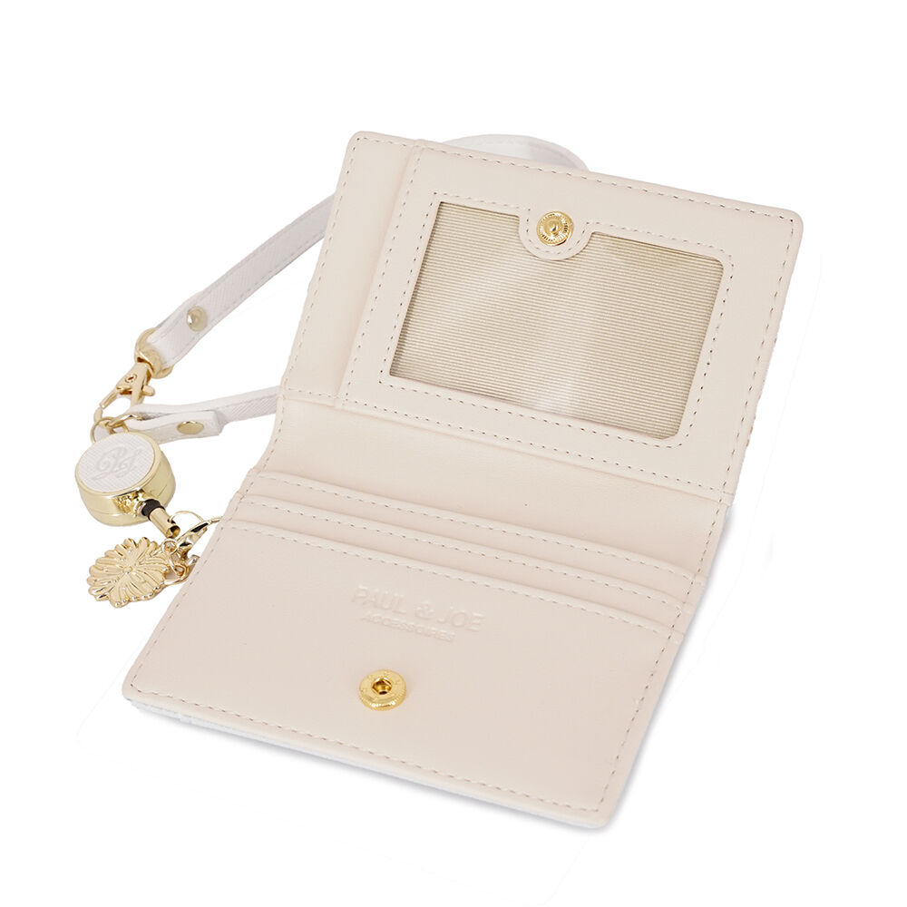 PAUL&JOE「２面パスケース／クリザンテーム　ラメ　／ＰＡＵＬ　＆　ＪＯＥ」|定期入れ|