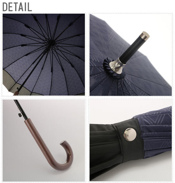 BACKYARD FAMILY「傘 16本骨 和傘 サントス santos 蛇の目 縁 伝統柄 着物 定番 雨傘 蛇の目風和傘」|傘|