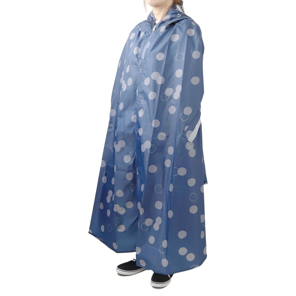 BACKYARD FAMILY「レインウェア サイクルコート 通販 レインコート レインポンチョ カッパ ポンチョ 雨具 自転車」|レインコート|ブルー1