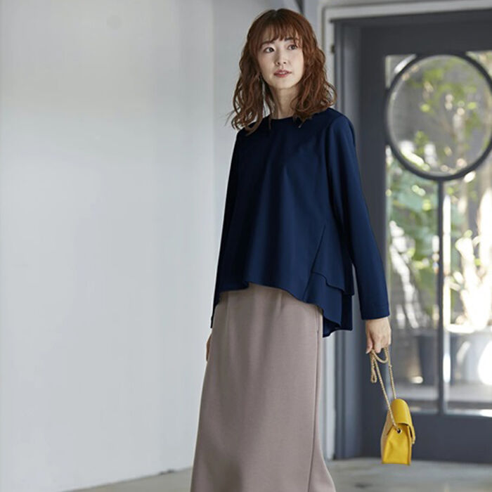 BACKYARD FAMILY「ブラウス 長袖 レディース きれいめ 通販 カットソー プルオーバー トップス」|シャツ・ブラウス|