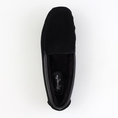 銀座かねまつ「AL245351VELSTEBLK 【本革】インナーファードライビングシューズ」|ローファー|