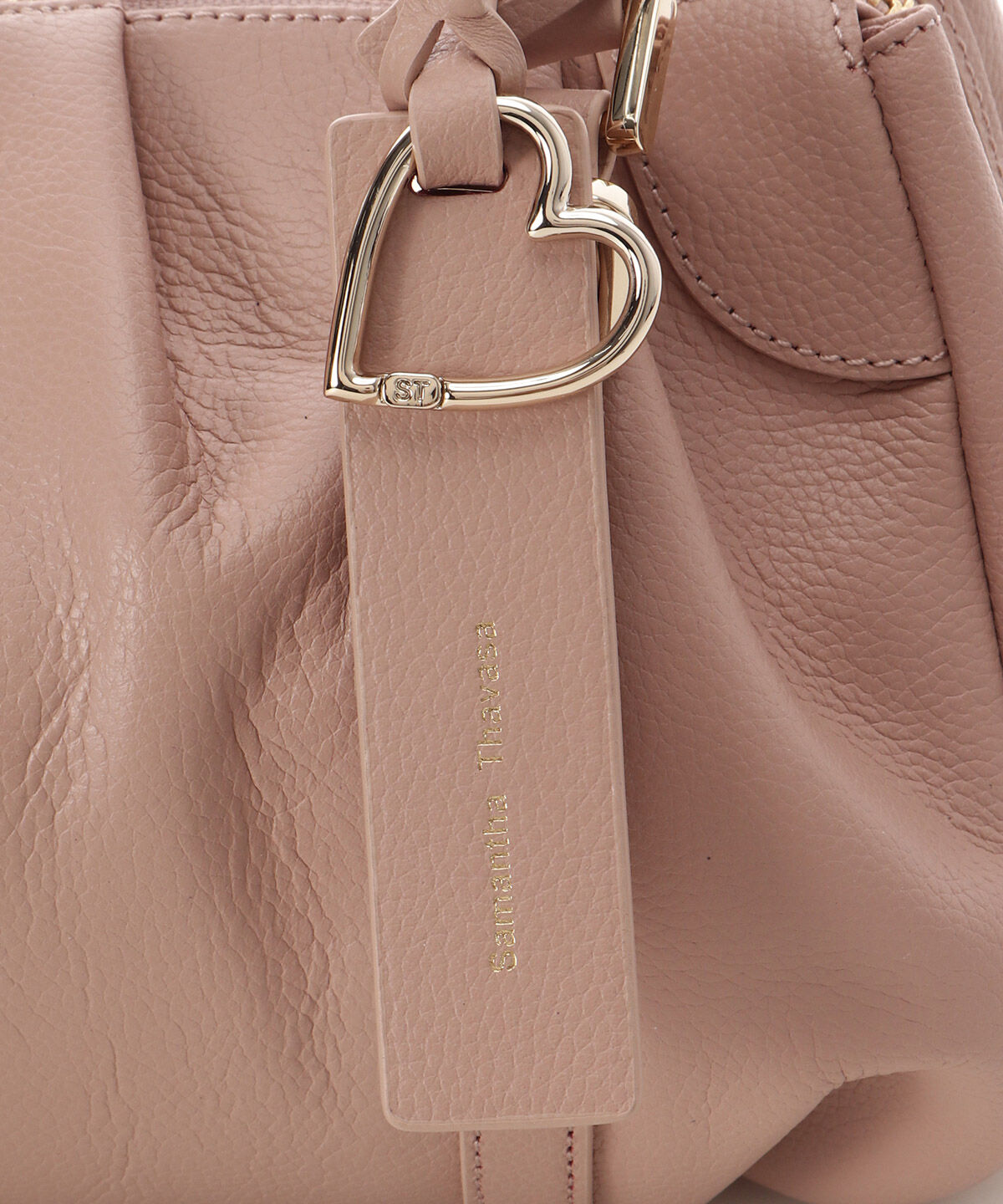 Samantha Thavasa「タックデザインソフトレザーハンドバッグ」|ハンドバッグ|