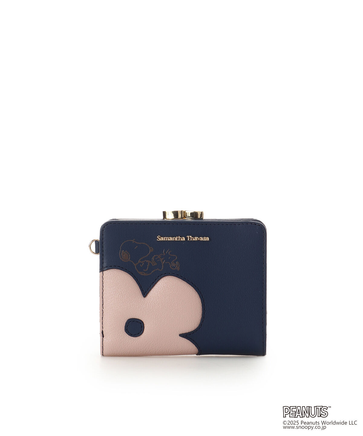 Samantha Thavasa「「スヌーピー」コレクション 口金折財布」|財布|ネイビー