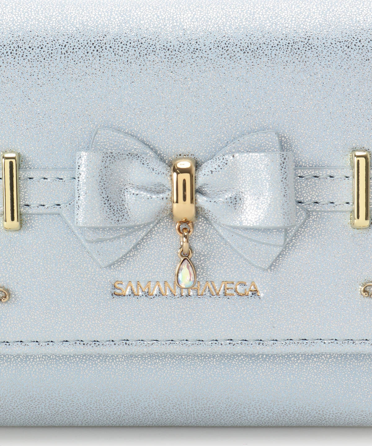Samantha Vega「アクセントリボンラメ折財布」|財布|