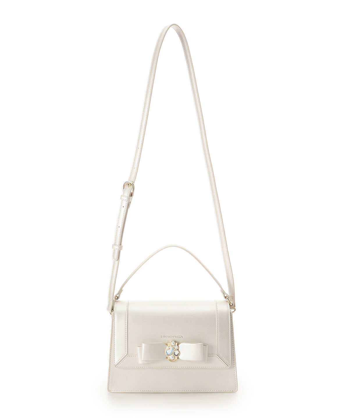 Samantha Vega「パールカラージュエルリボンショルダーバッグ」|ショルダー・メッセンジャー|