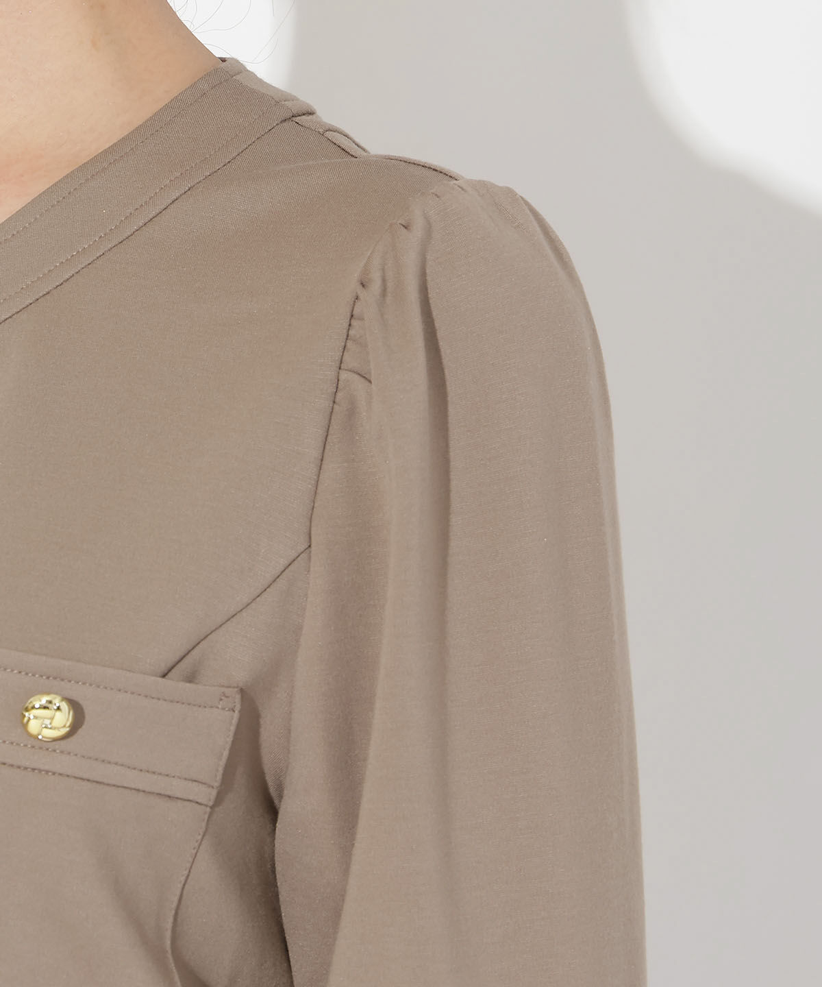 アンドクチュール「ポンチノーカラー長袖ジャケット」|その他|