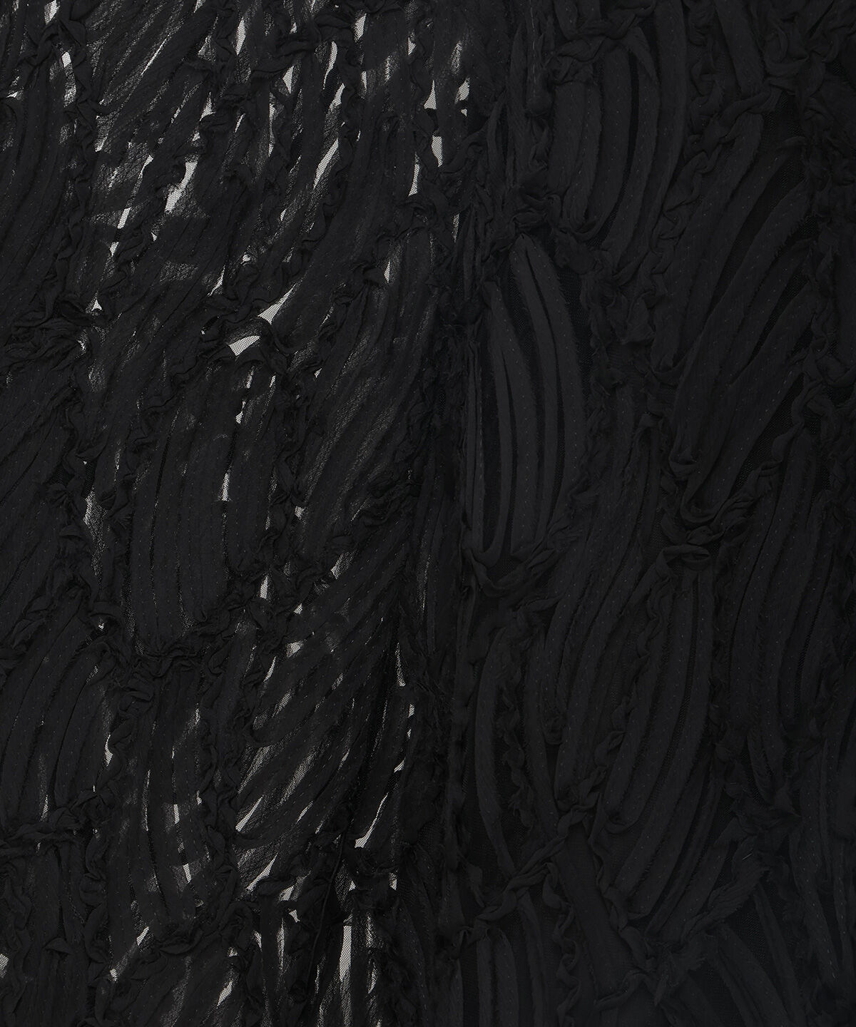 アンドクチュール「ウエストリブコード刺しゅうロングスカート」|フレア|