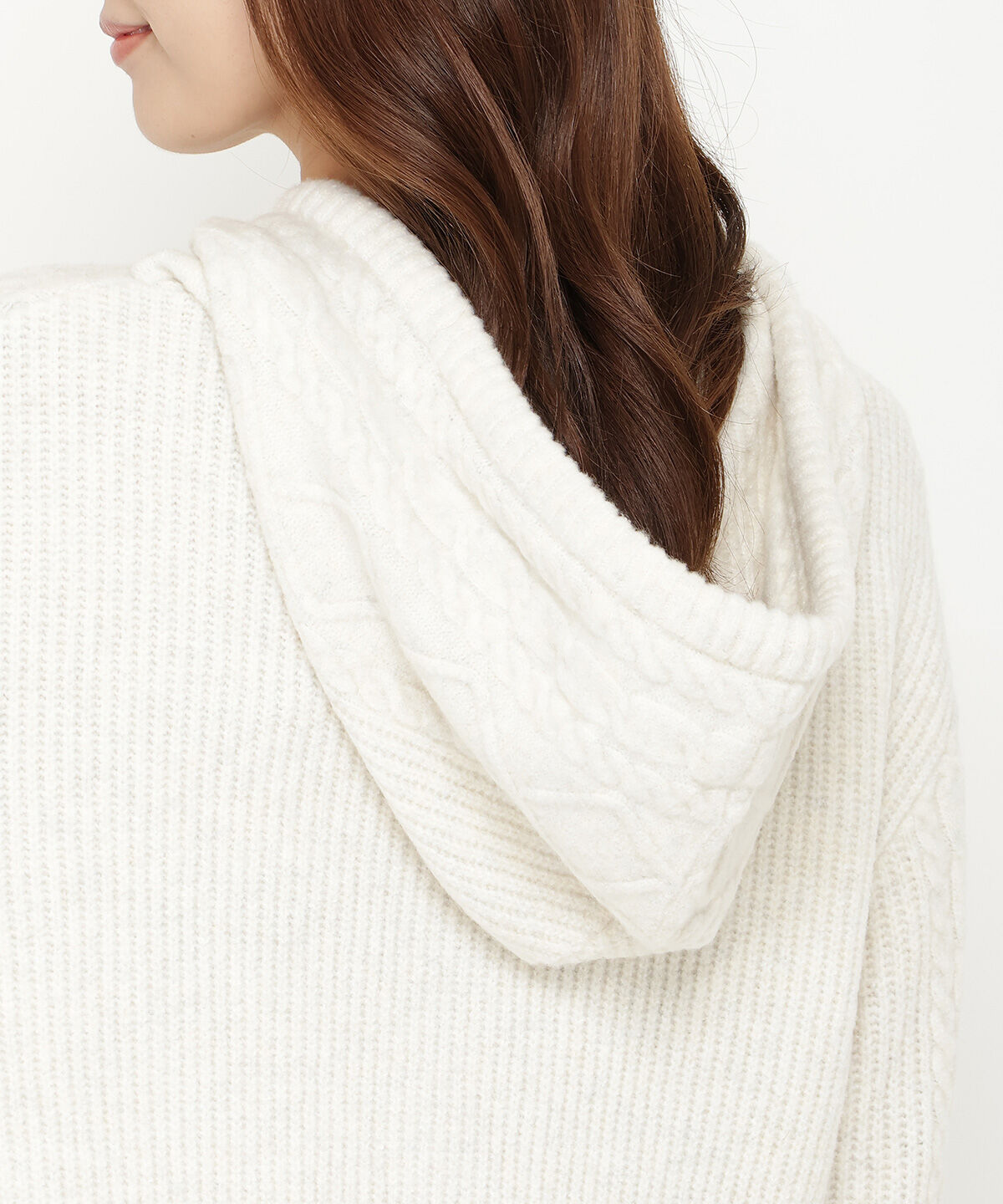 アンドクチュール「ミルドライクケーブルZIPパーカー」|パーカー|