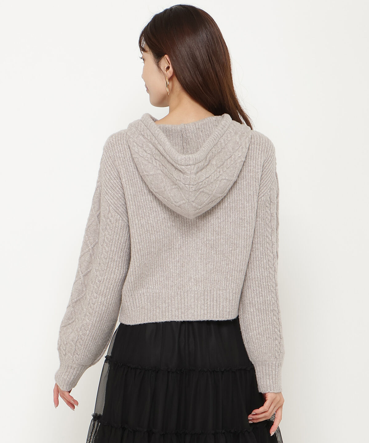 アンドクチュール「ミルドライクケーブルZIPパーカー」|パーカー|