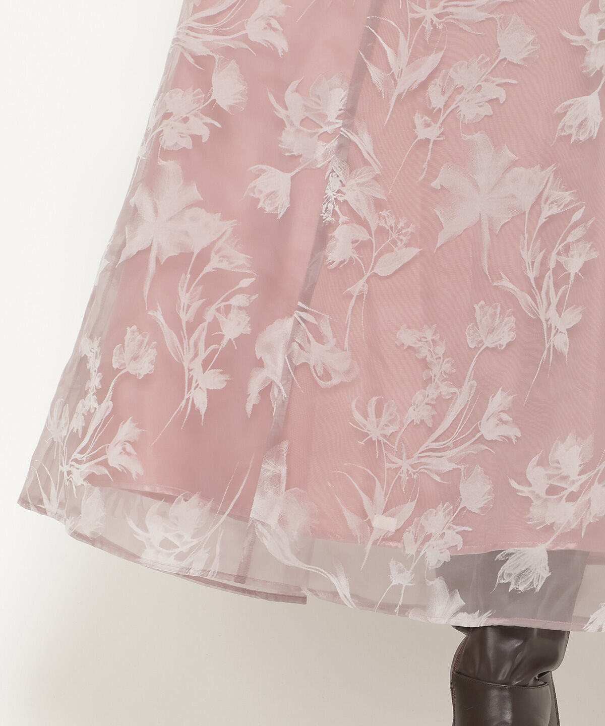 アンドクチュール「フロッキープリントフレアスカート」|フレア|