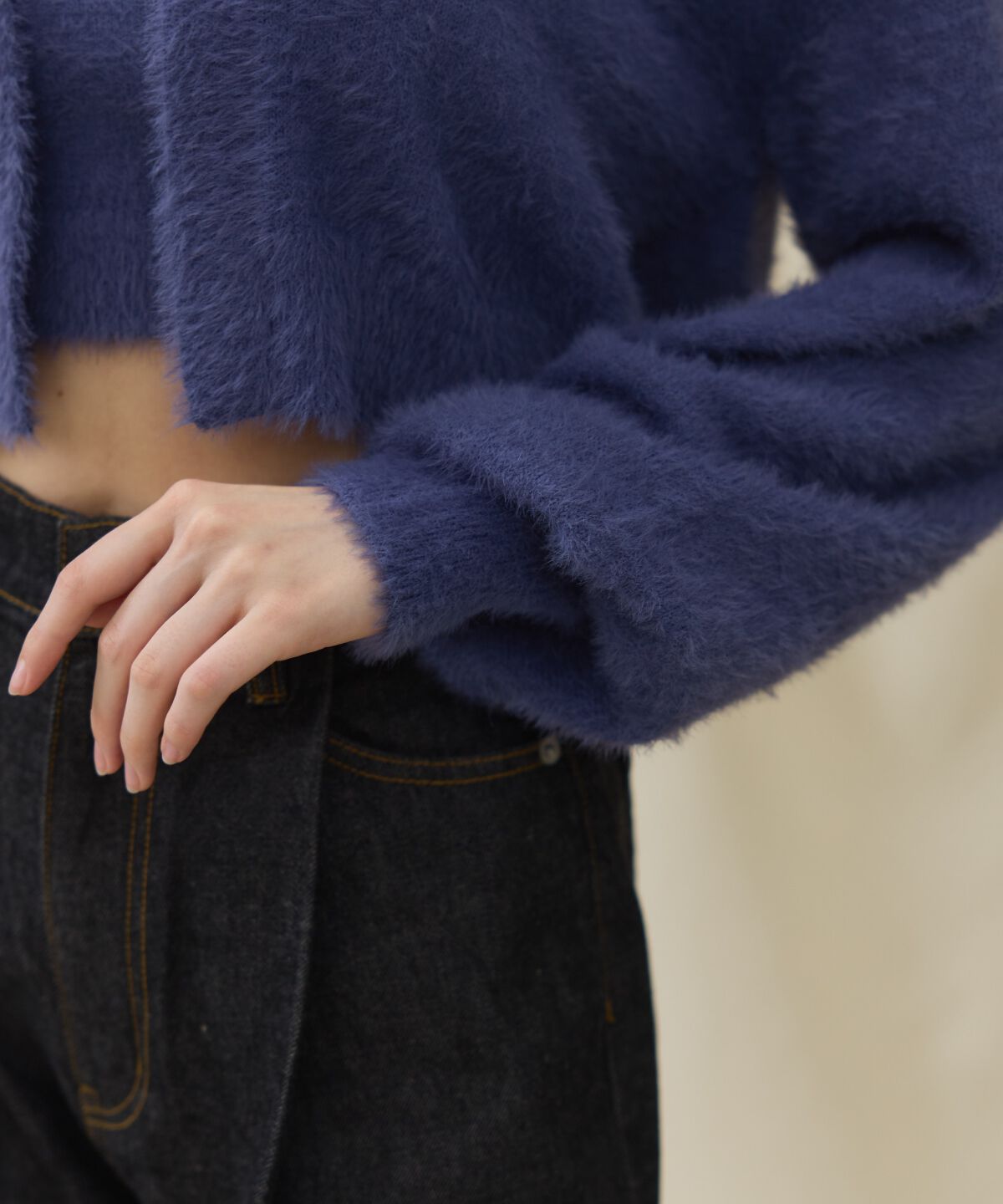 アンドクチュール「シャギーボレロアンサンブルニット」|カーディガン|