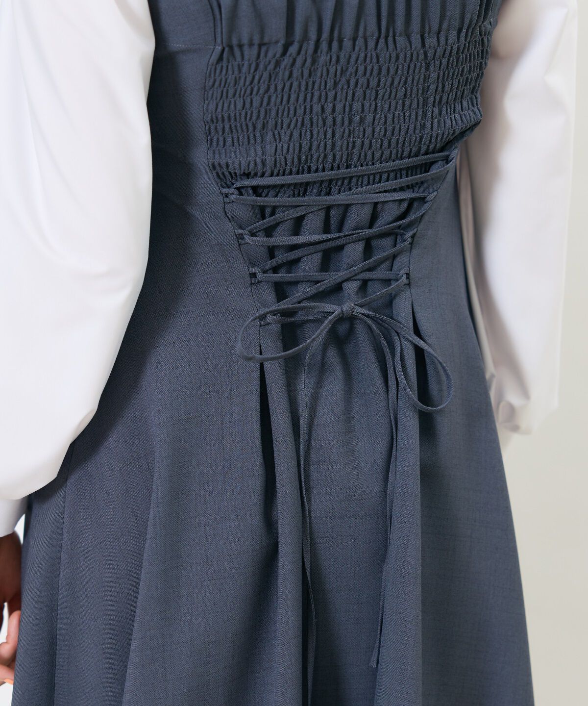 アンドクチュール「ヨーク切替リボンタイワンピース」|ワンピース|