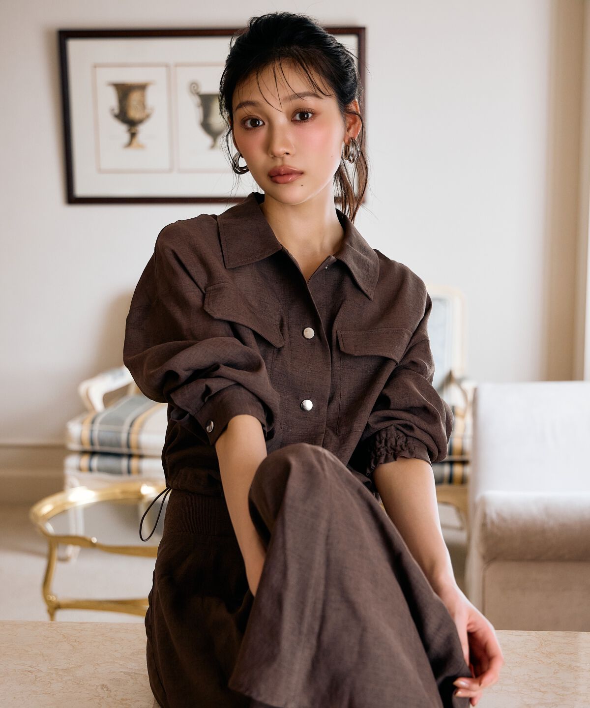 アンドクチュール「シアークロップドサファリジャケット」|その他|