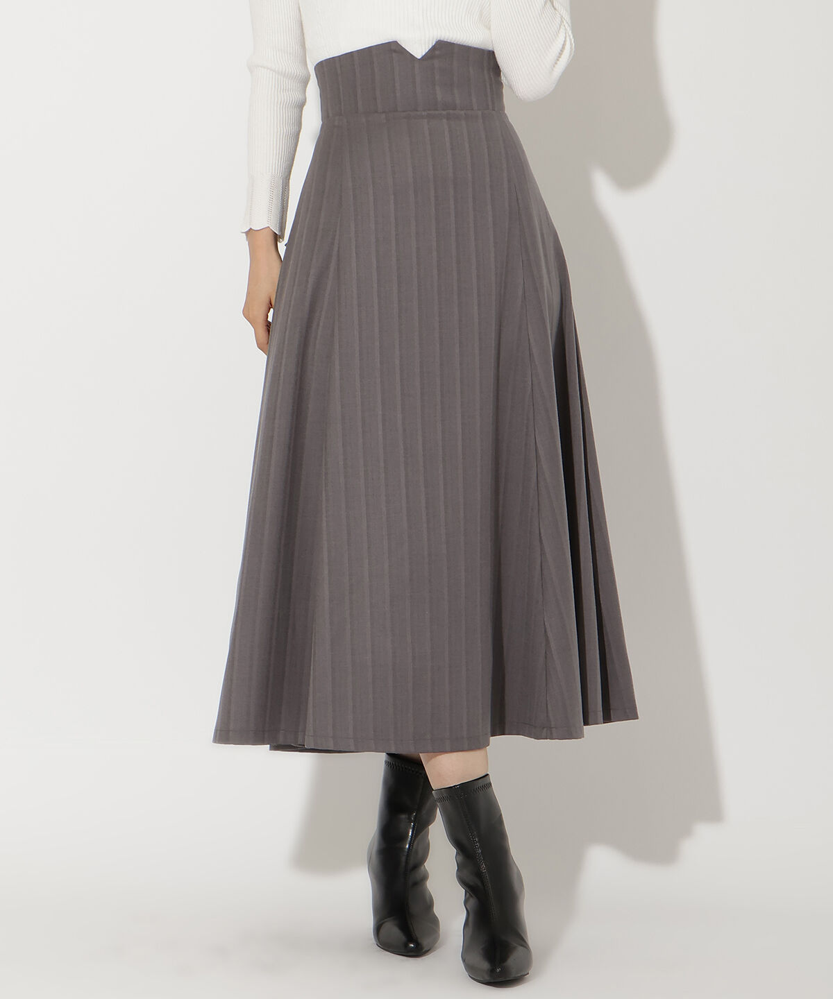 アンドクチュール「ビッグリボンフレアスカート」|フレア|