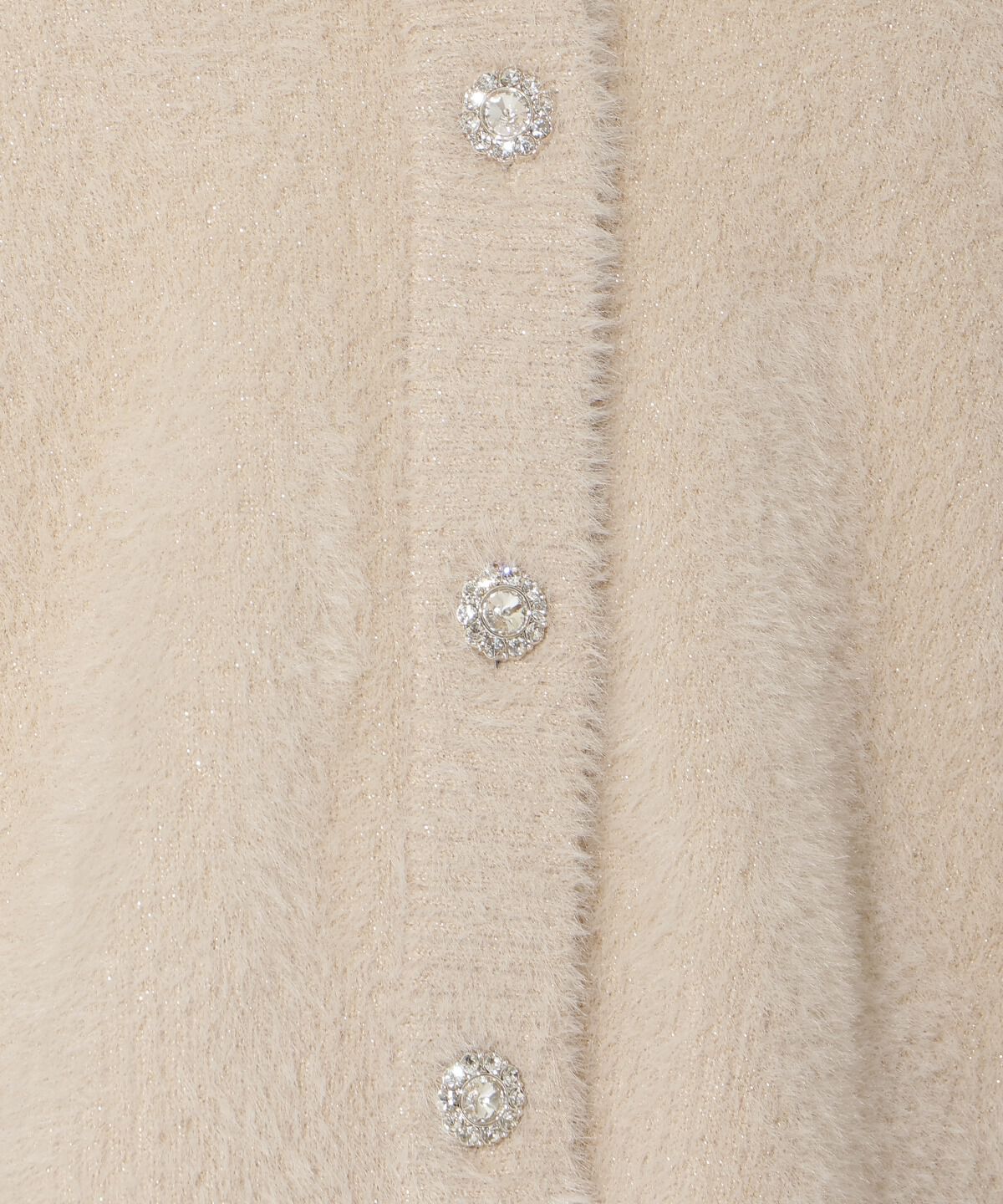 アンドクチュール「ラメフェザーショルダーリボンアンサンブル」|カーディガン|