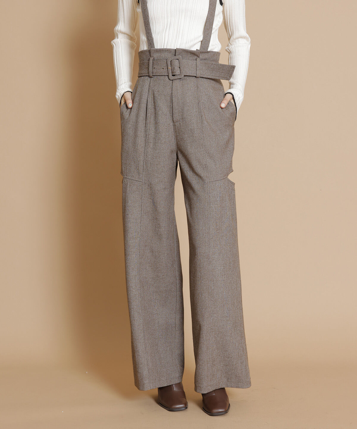 REDYAZEL「カットアウトサス付きワイドパンツ」|その他|