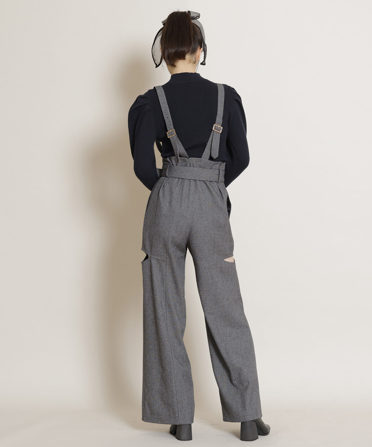 REDYAZEL「カットアウトサス付きワイドパンツ」|その他|