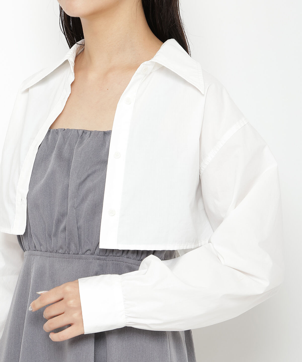 REDYAZEL「バックリボンシャツ＆キャミワンピセット」|ワンピース|