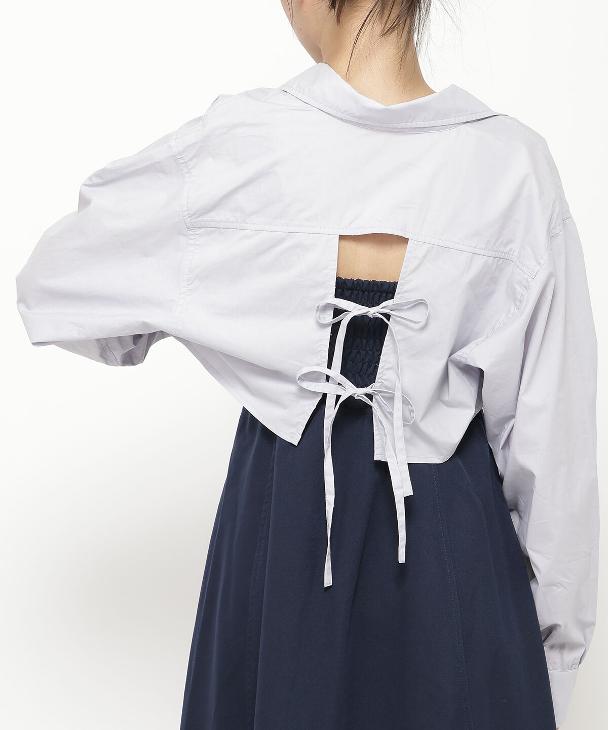 REDYAZEL「バックリボンシャツ＆キャミワンピセット」|ワンピース|