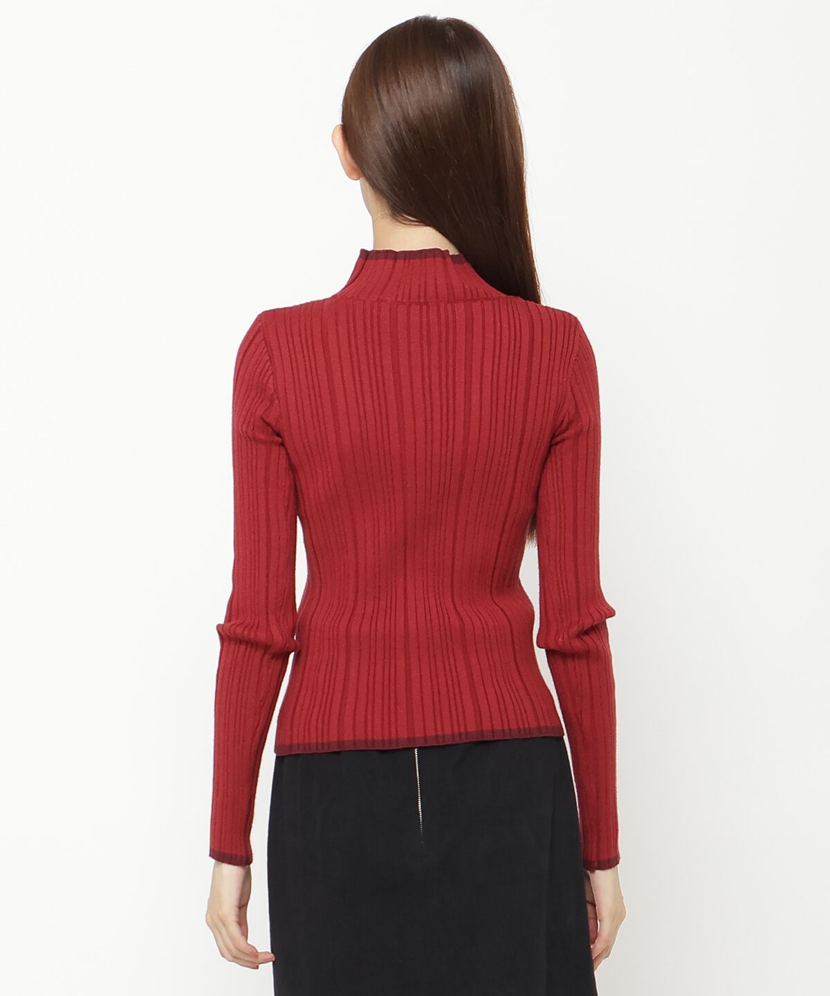 REDYAZEL「バイカラータートルニット」|ニット・セーター|