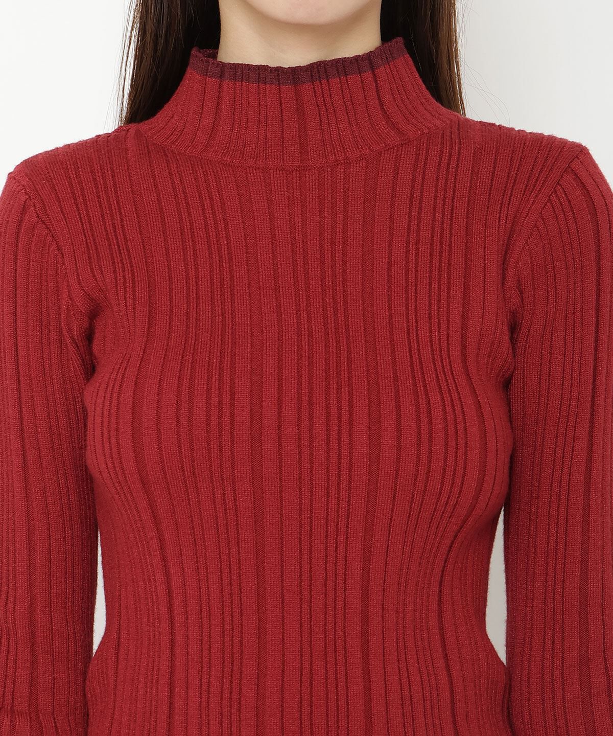 REDYAZEL「バイカラータートルニット」|ニット・セーター|