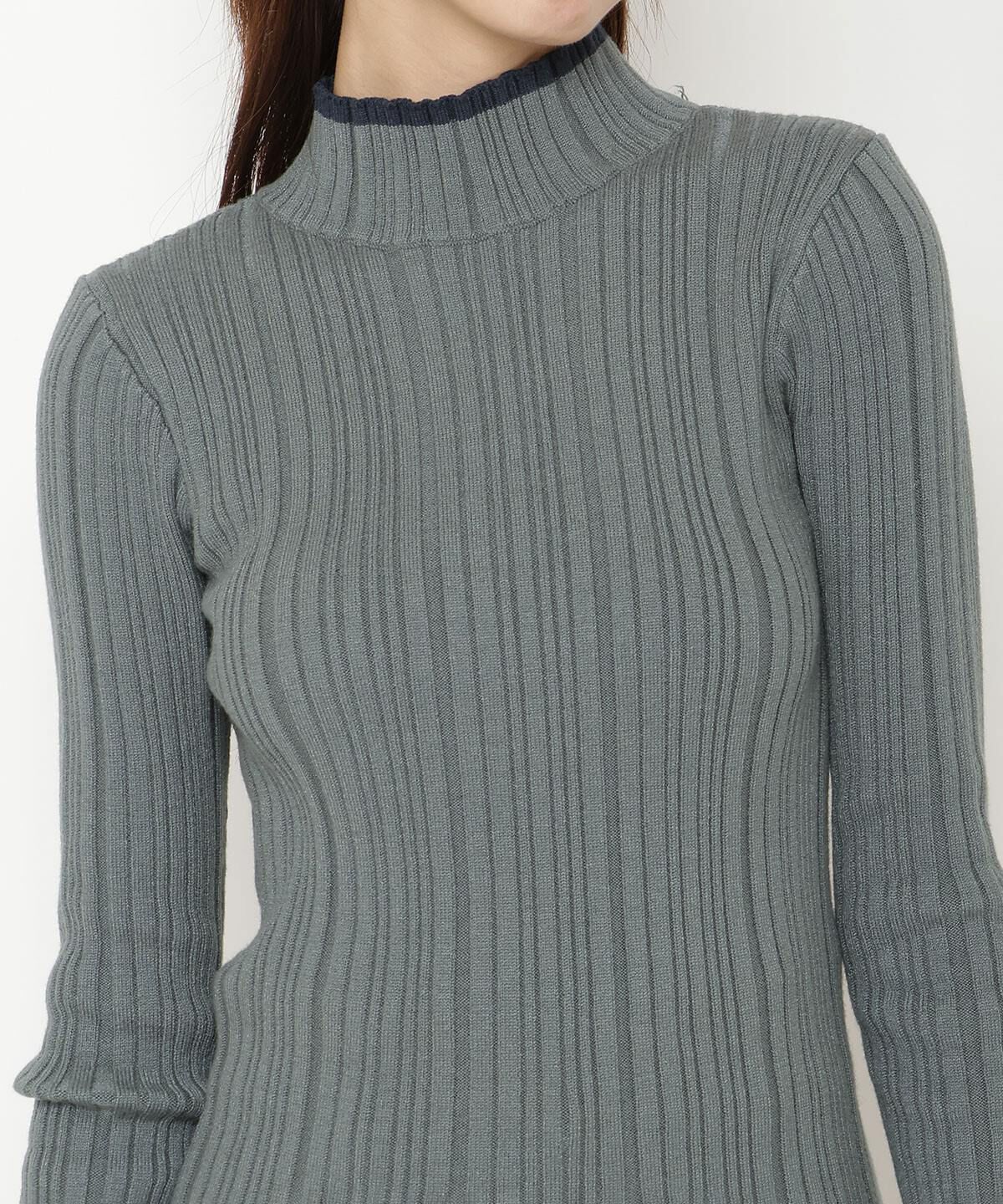 REDYAZEL「バイカラータートルニット」|ニット・セーター|