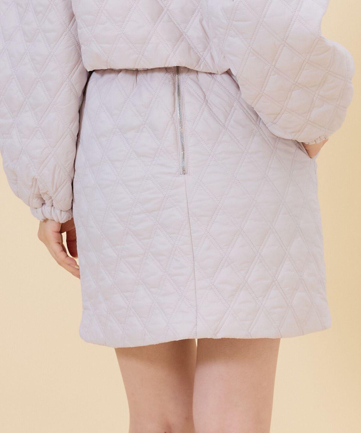 REDYAZEL「キルティングミニスカート」|台形|