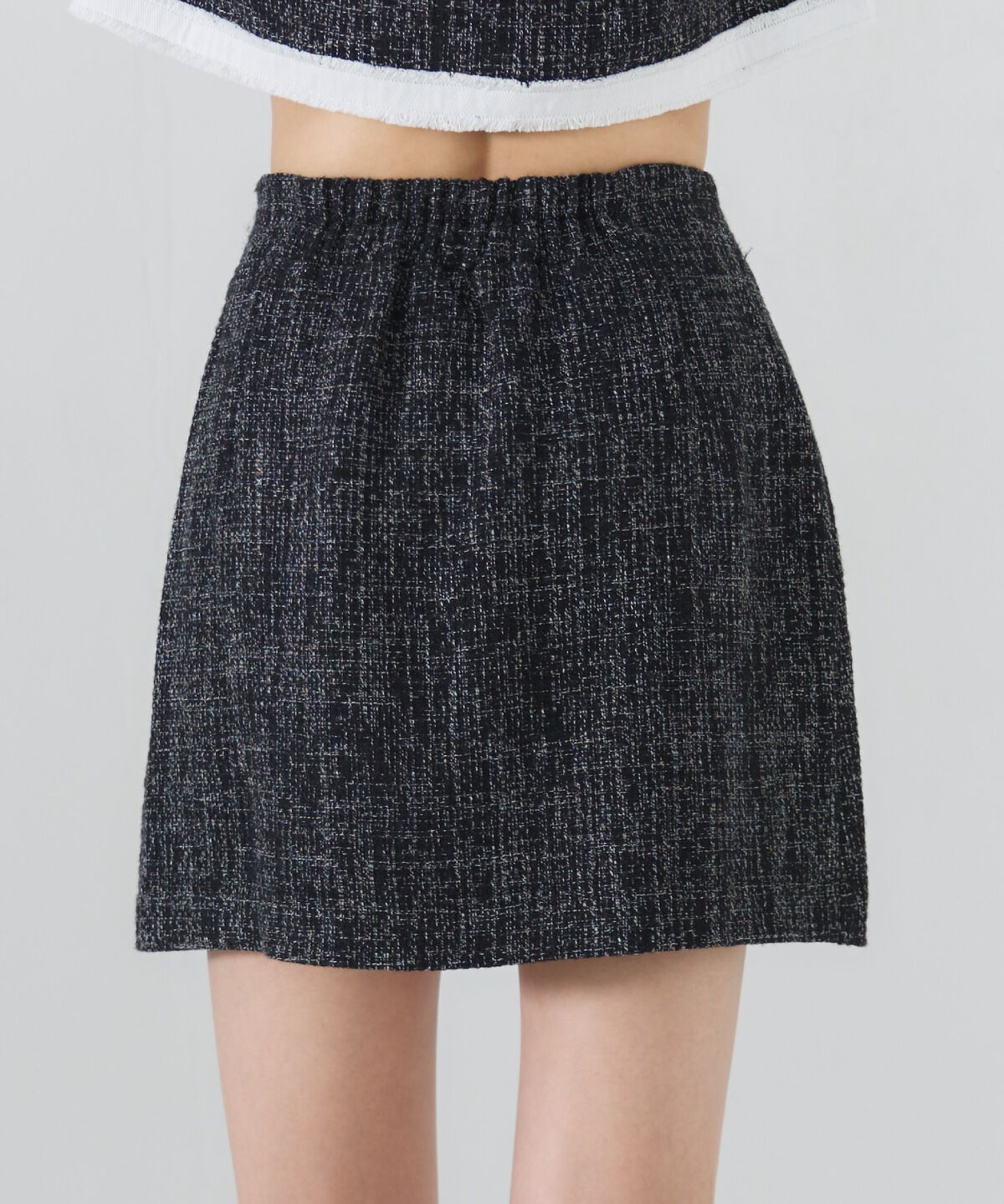 REDYAZEL「ファンシーツイードミニスカート」|台形|