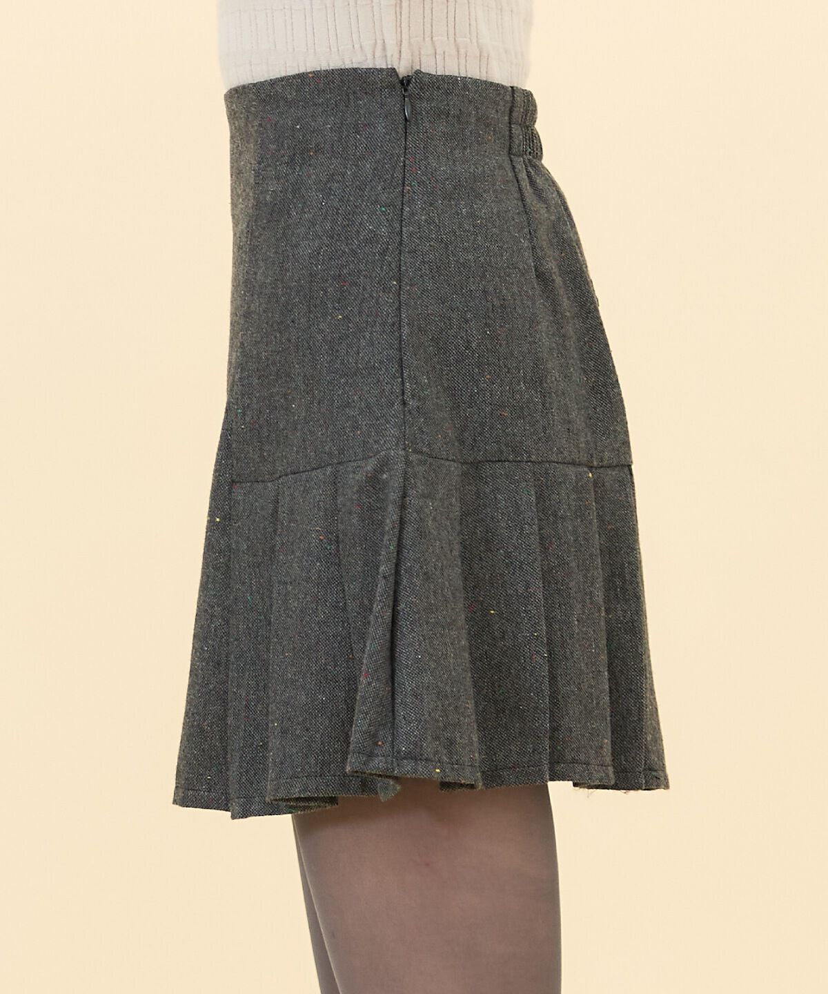 REDYAZEL「ネッププリーツミニスカート」|タイト|