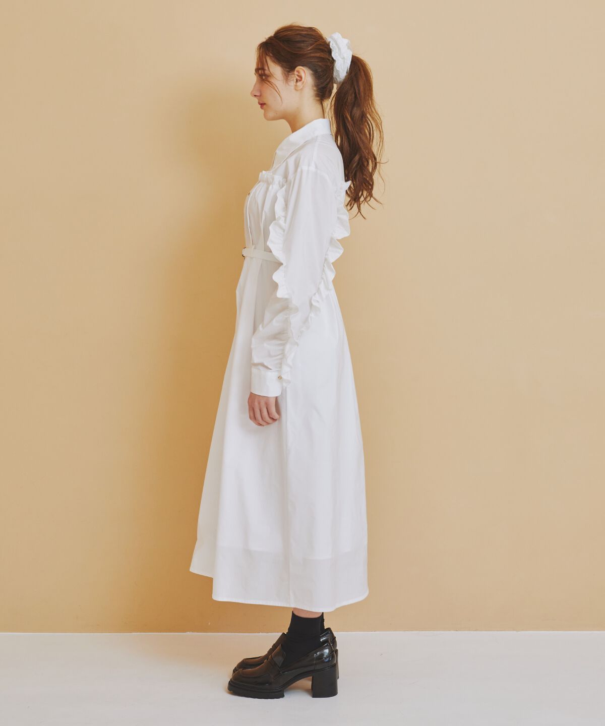 REDYAZEL「フリルシャツワンピース」|ワンピース|