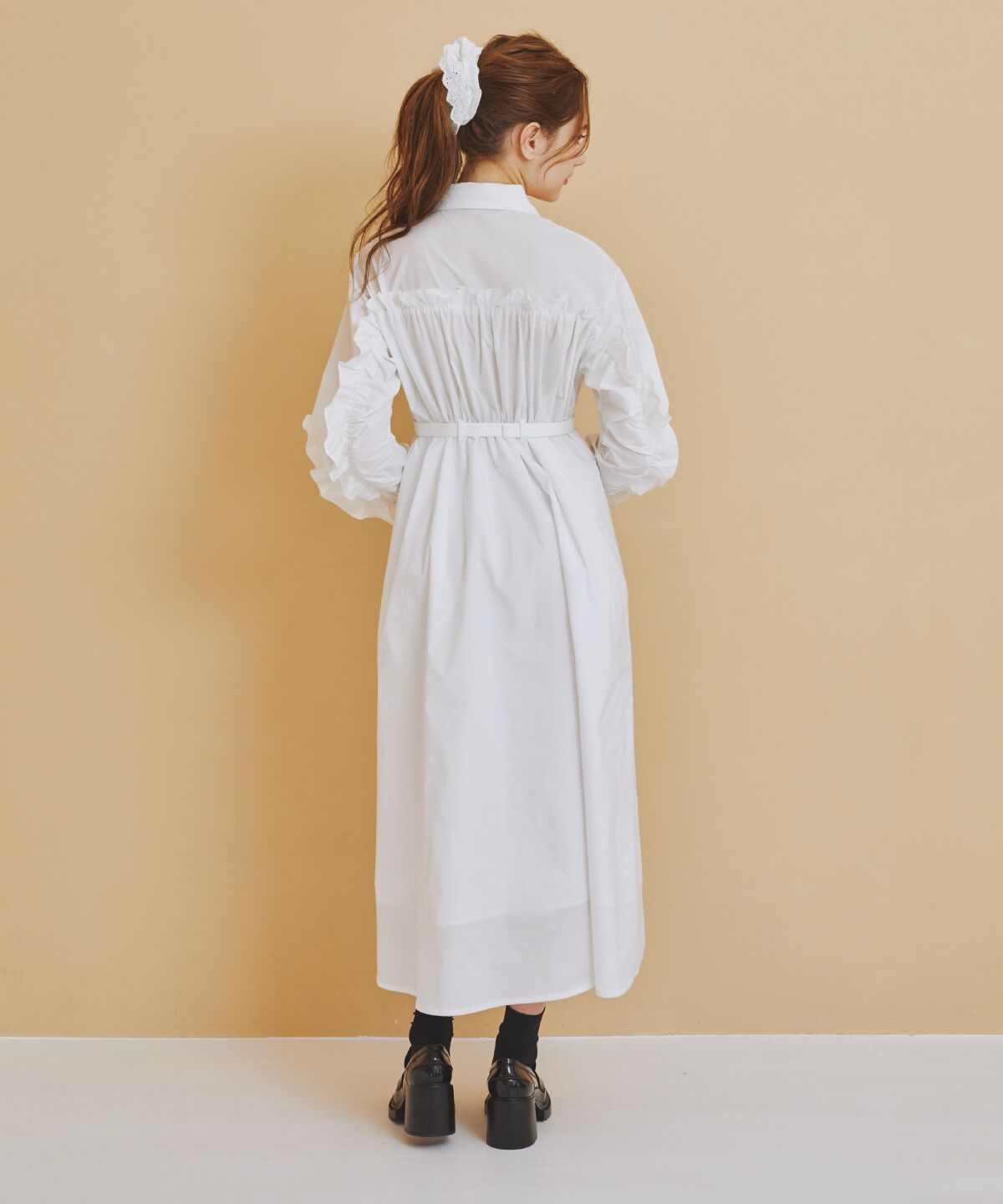 REDYAZEL「フリルシャツワンピース」|ワンピース|