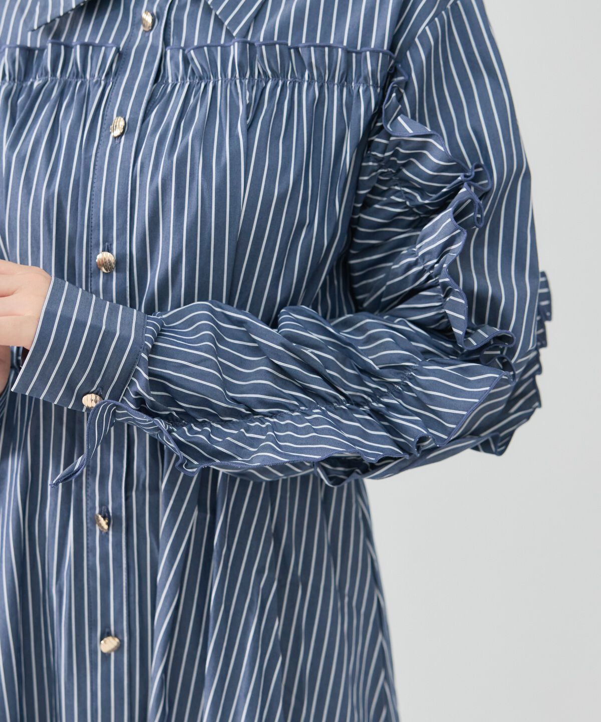 REDYAZEL「フリルシャツワンピース」|ワンピース|