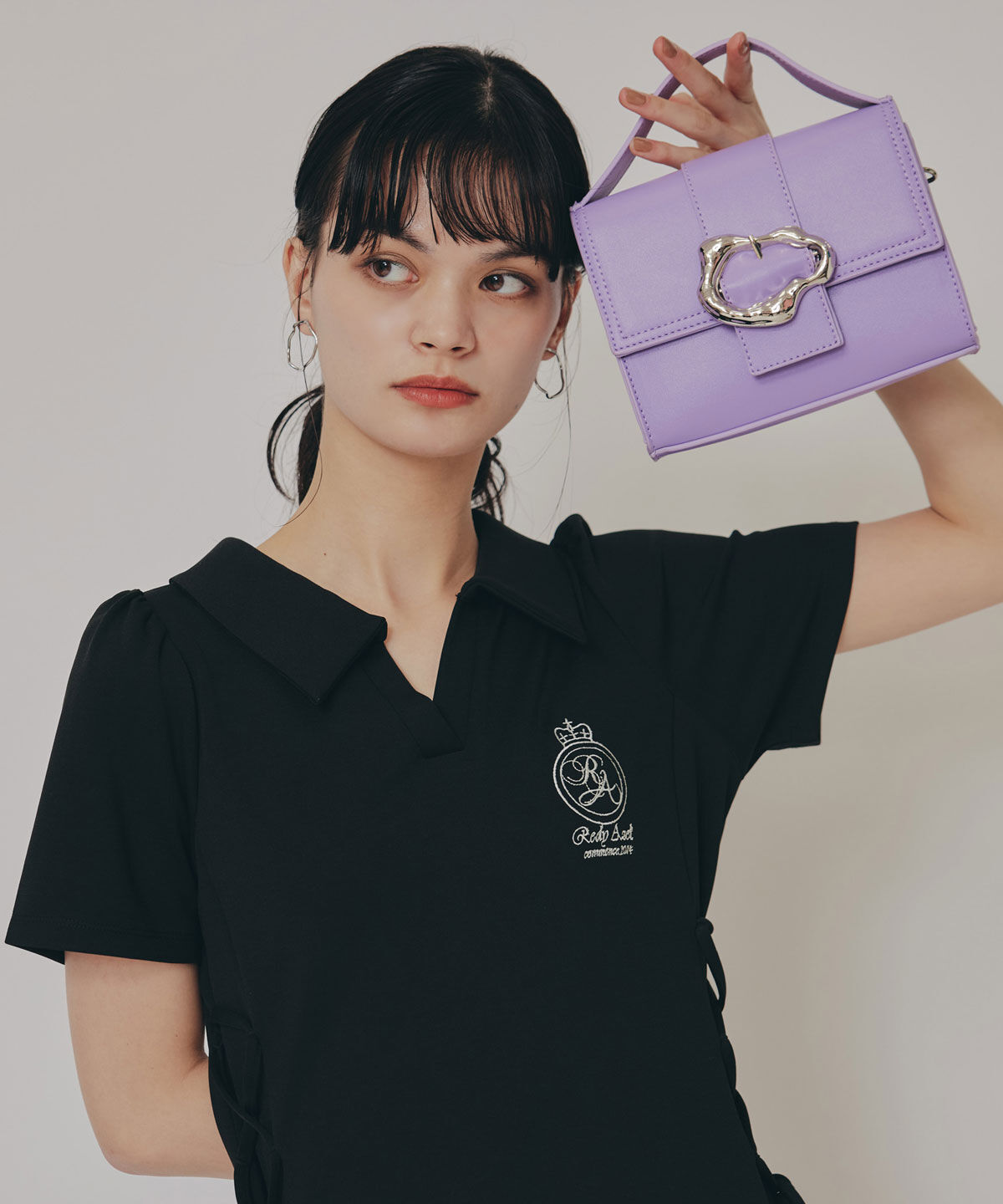 REDYAZEL「バックルデザインロゴストラップミニバッグ」|ショルダー・メッセンジャー|