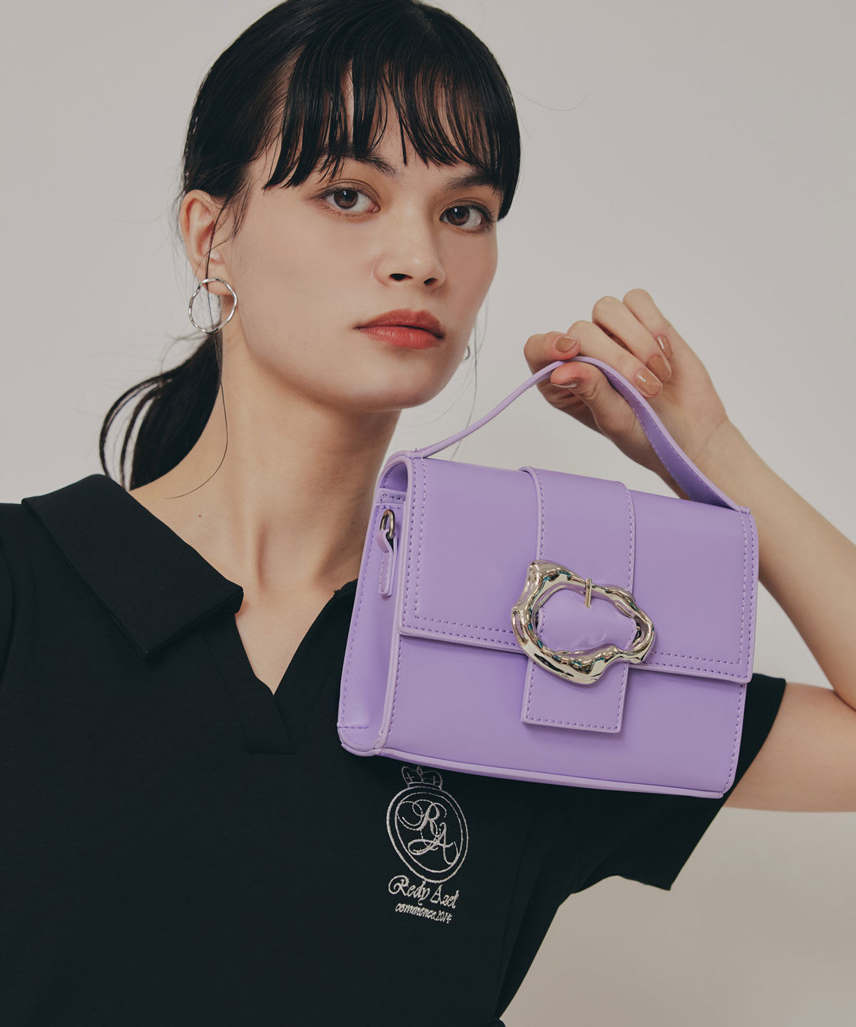 REDYAZEL「バックルデザインロゴストラップミニバッグ」|ショルダー・メッセンジャー|