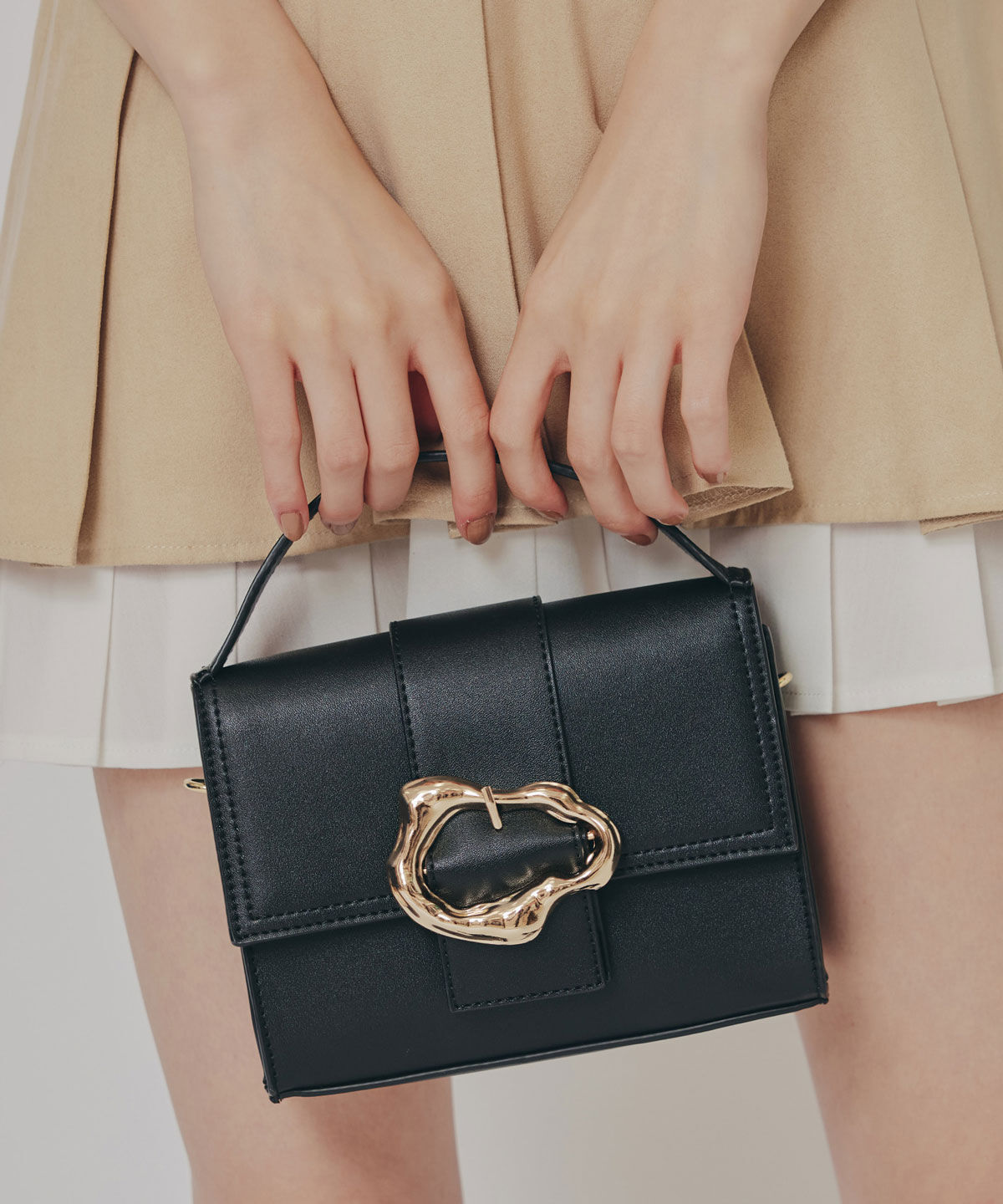 REDYAZEL「バックルデザインロゴストラップミニバッグ」|ショルダー・メッセンジャー|