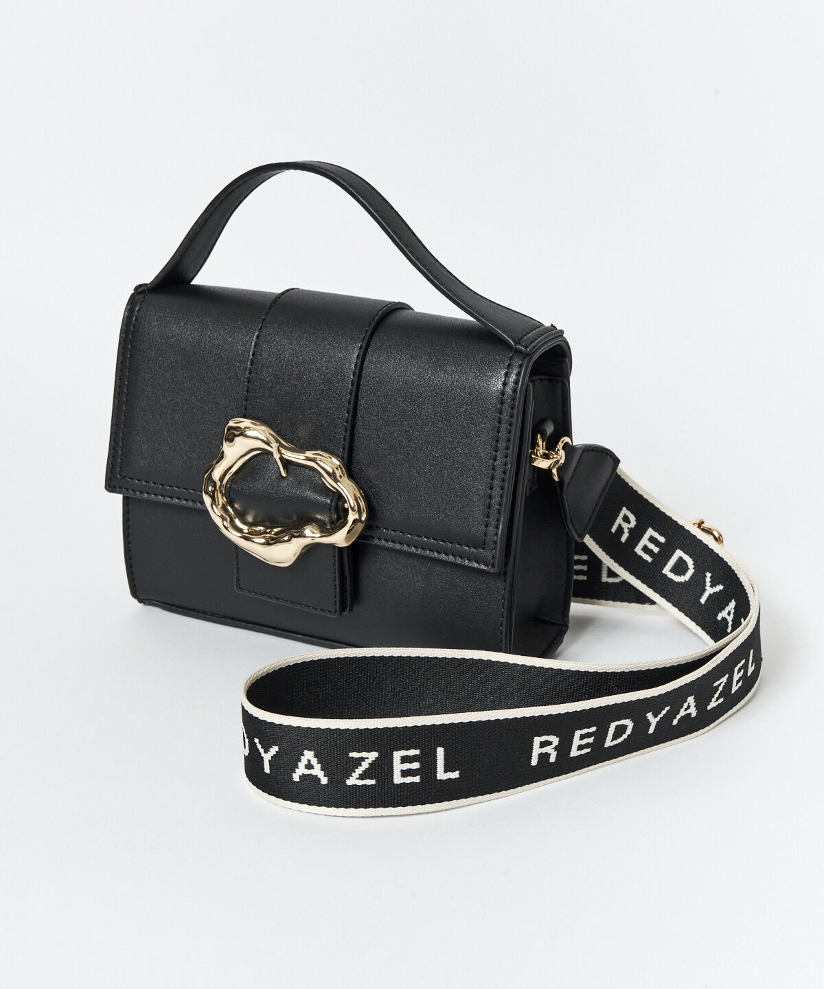 REDYAZEL「バックルデザインロゴストラップミニバッグ」|ショルダー・メッセンジャー|