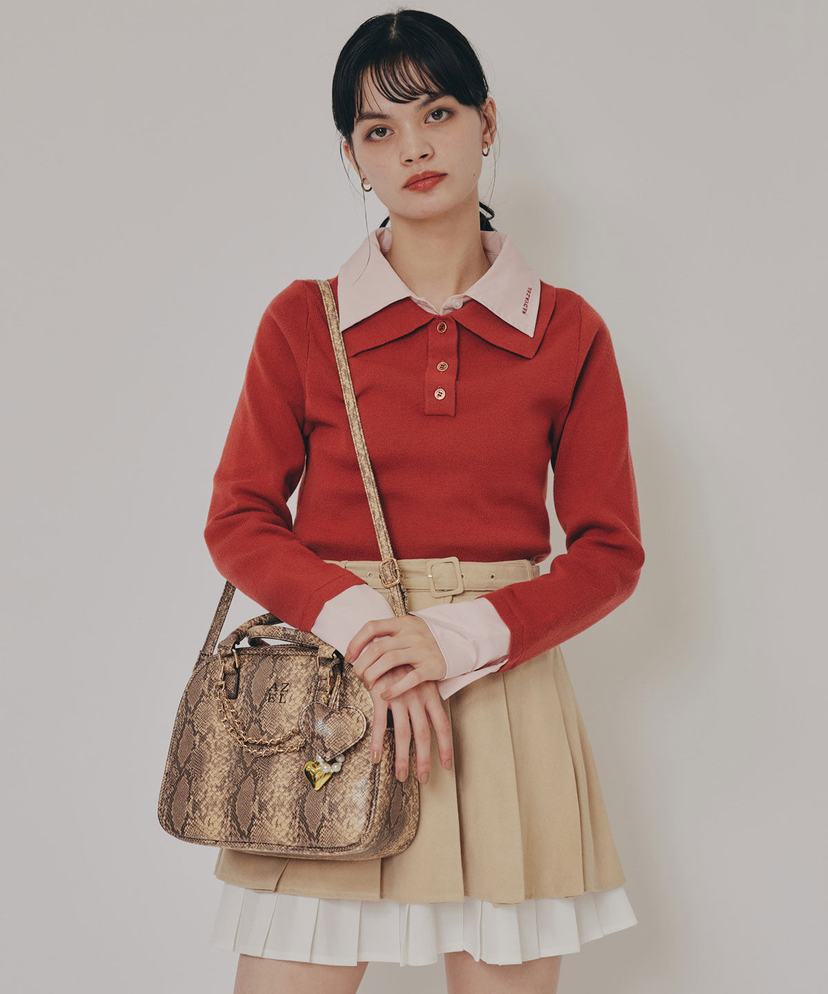 REDYAZEL「チャーム2WAYスクエアバッグ」|ショルダー・メッセンジャー|