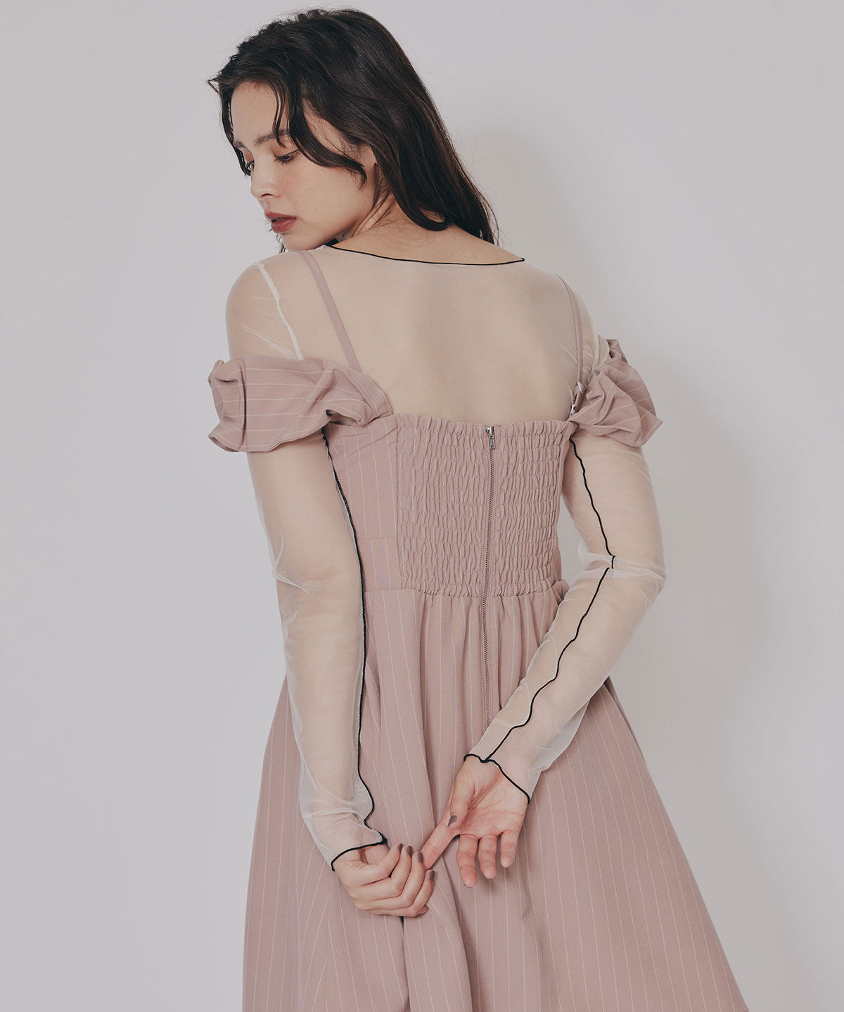 REDYAZEL「ストライプ2WAYフレアミニワンピース」|ワンピース|