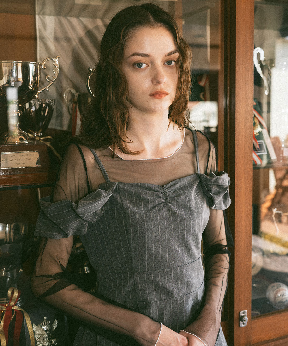 REDYAZEL「ストライプ2WAYフレアミニワンピース」|ワンピース|