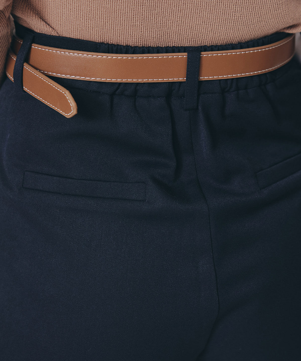 REDYAZEL「ハイウエストタックショートパンツ」|キュロット|