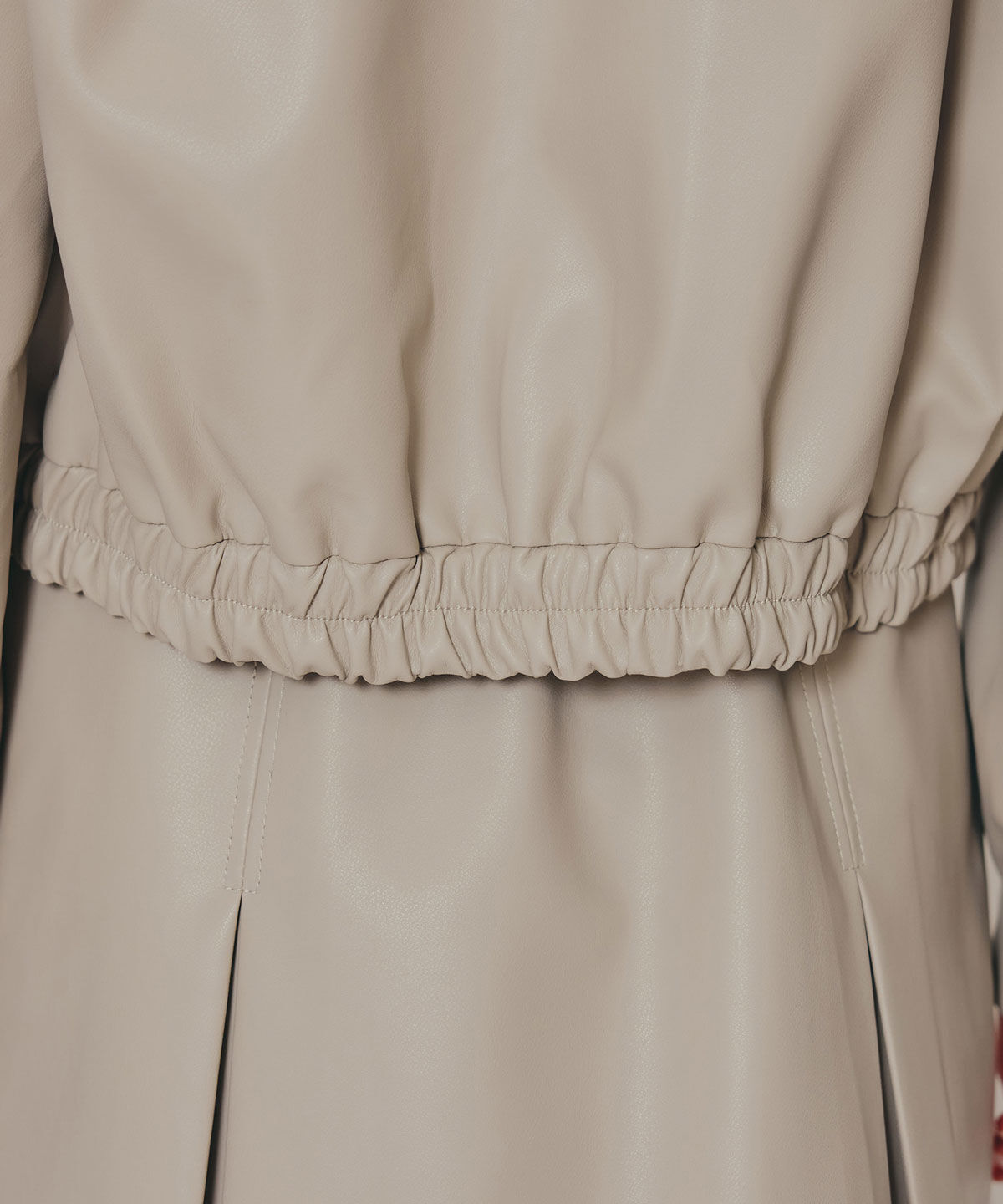 REDYAZEL「フェイクレザージップブルゾン」|ブルゾン・スタジャン|